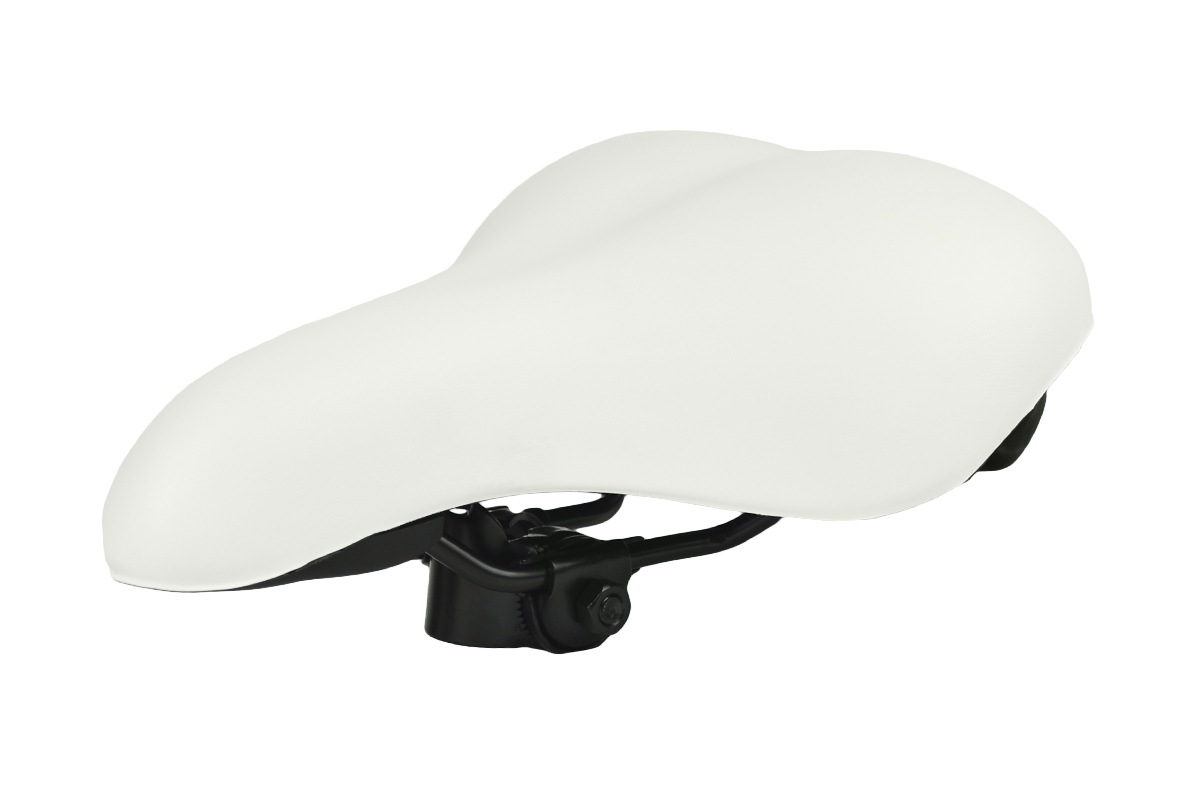 Седло KS-9056 MTB 260*205mm,суперкомфорт,эластомер,700гр,белое