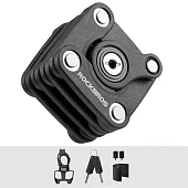 Замок велосипедный ROCKBROS портативный и уникальная форма, запатентованный продукт (квадрат)